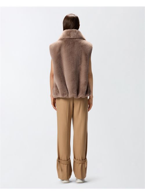 Gilet effetto pelliccia con zip PINKO | 105107A2WN/D01